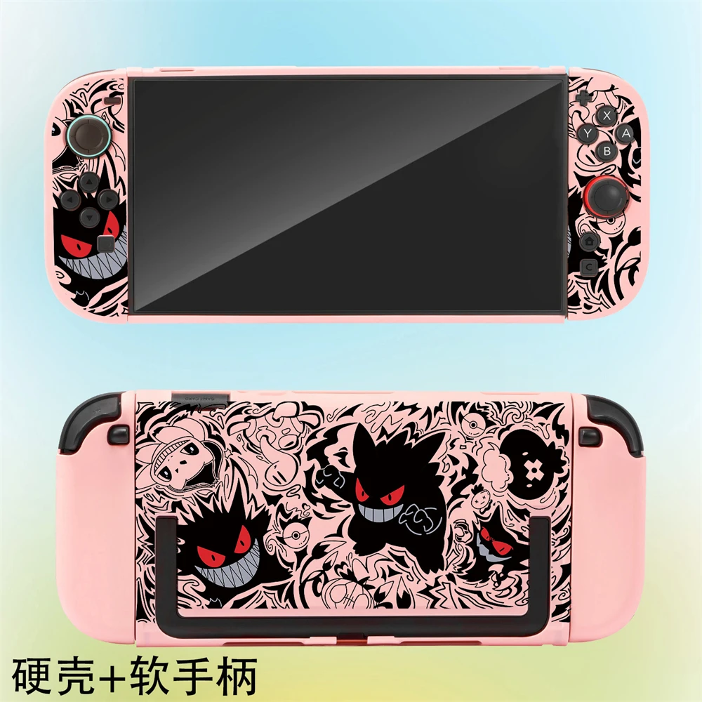 Comic Gengar Protective Case for Switch 2 (2025),Hard PC+TPU Cover Protector,  TV Dock Station Base Case for Nintendo Switch 2 view 3