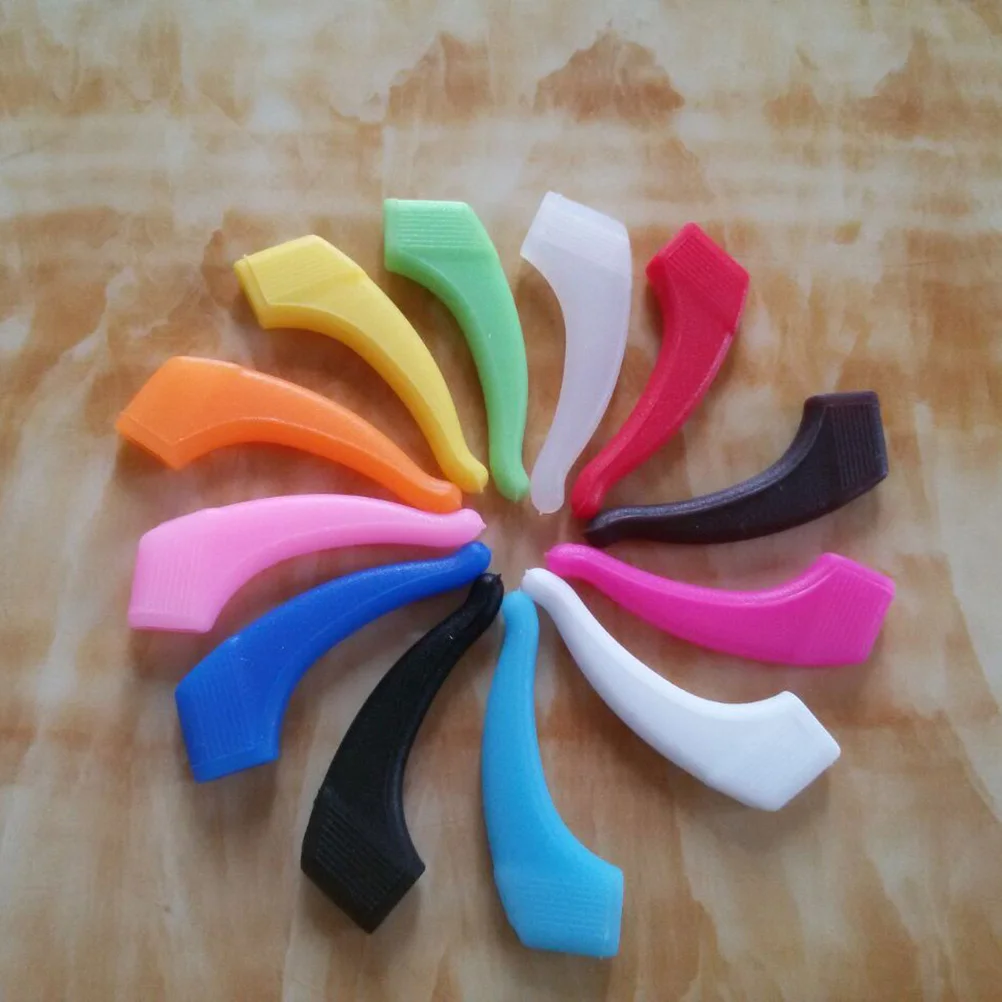 

20Pairs Non-Slip Silicone Glasses Leg Covers Replacement Ear Pads Eyewear Frame Fixed Cover Suitable for Running Swimming