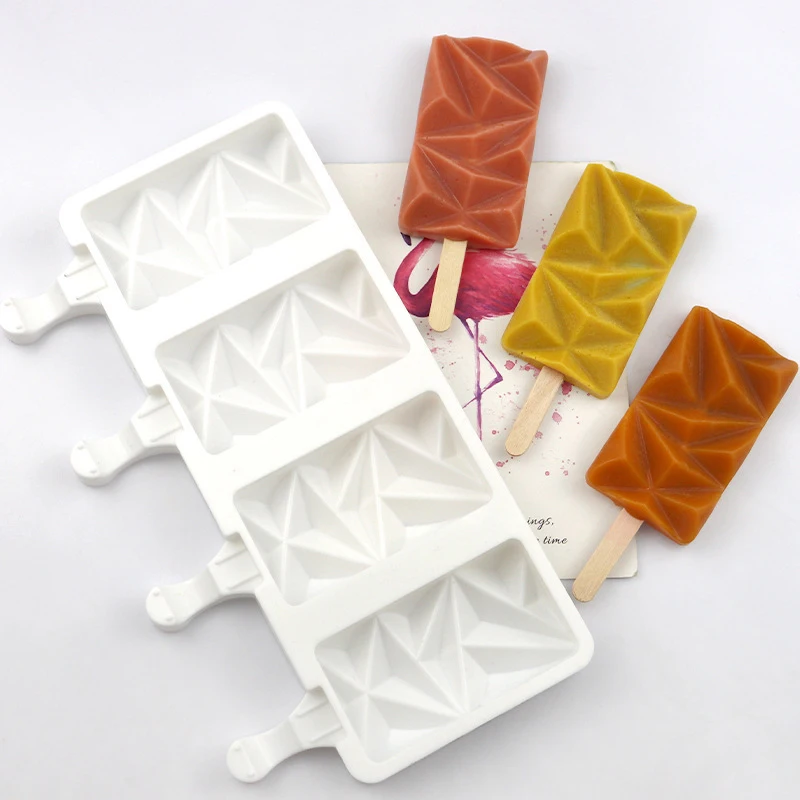 Silicone Popsicle Molds Homemade Popsicle Molds Cat Claws Heart Mold Reusable DIY Ice Cream Sticks for Home baking Tool