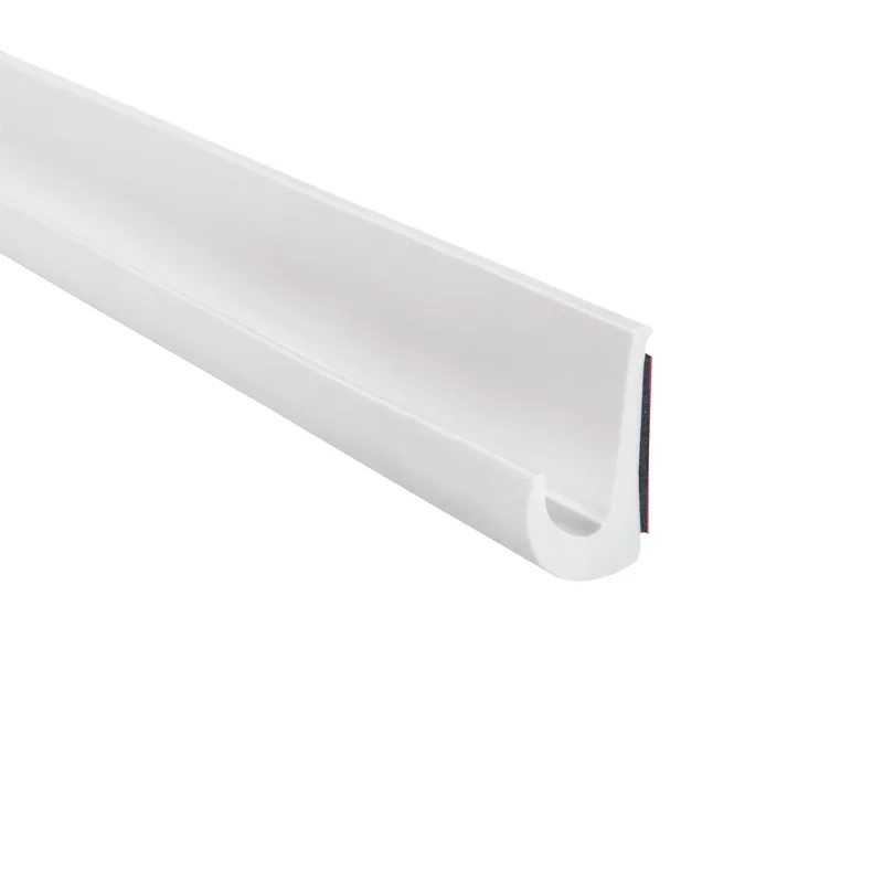 PVC Plastic Rain Gutter for Cars, Vans, and RVs, Easy to Install Flexible Drip Rail Molding to Control Water Runoff, Durable