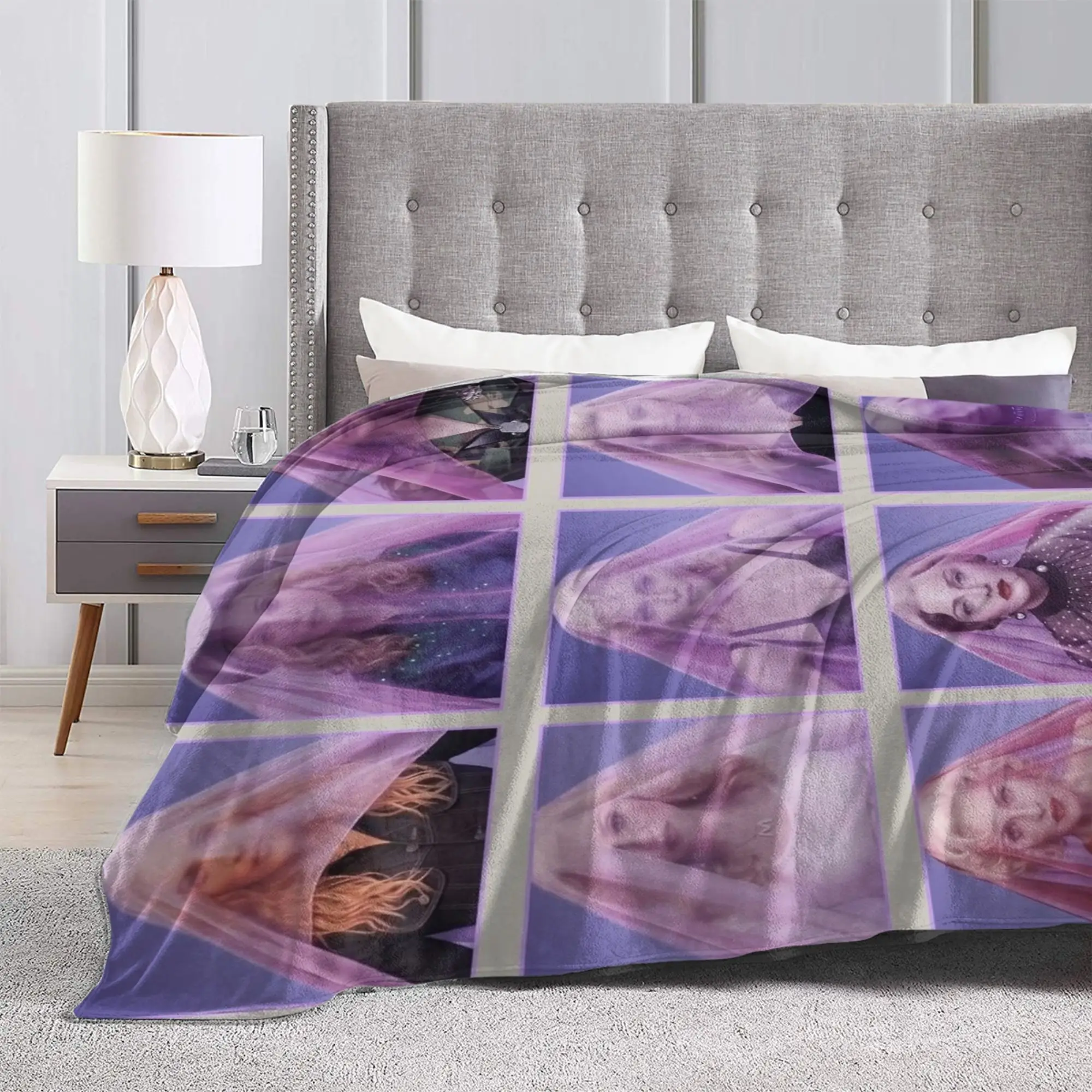 M-Madonna Confessions II Singer Wool Blanket  Awesome Throw Blanket for  Sofa Bedding Lounge 150*125cm Plush Thin Quilt
