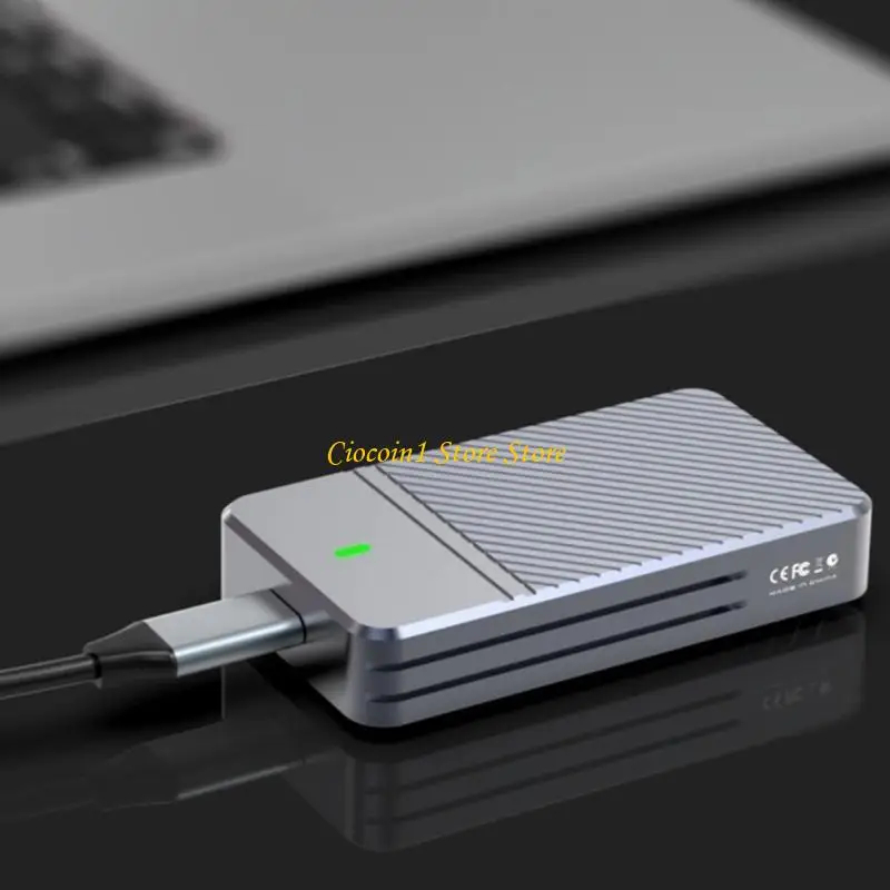 A3PC Aluminum Alloy mSATA to TypeC SSD Housing Case for Stable and Rapid Transmission