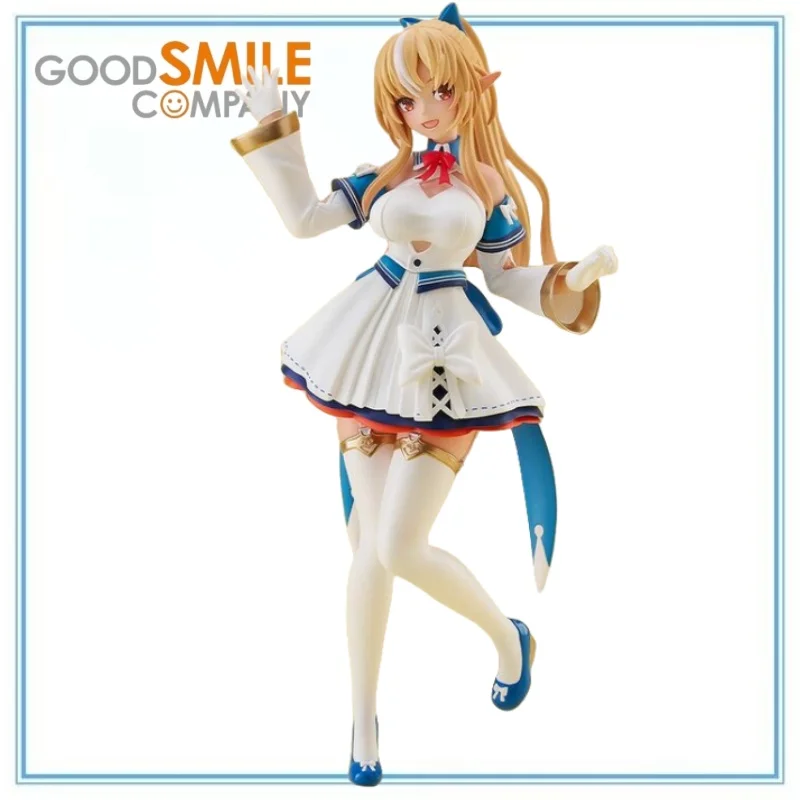 

BANDAI Authentic Hololive-Shiranui Flare-Pop Up Parade Anime Collection Series Model Cartoon Character Original Boys Gift