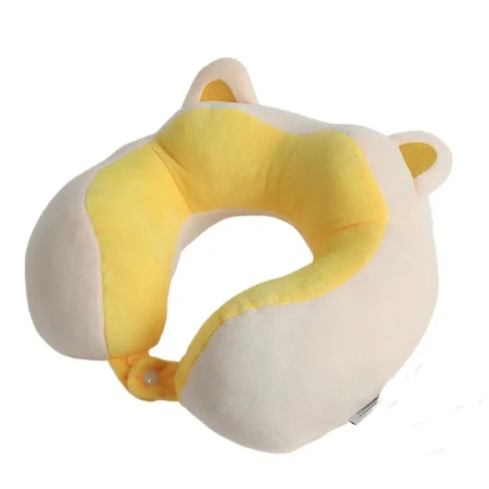 Healthcare Slow Rebound Travel Neck Pillow Ergonomic Portable U-shaped Pillow Cotton Non-deformed Cervical Cushion Plane