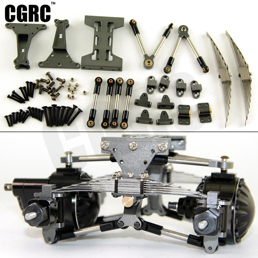 Kit de montaje de suspensión de eje trasero de Metal para camión volquete Tamiya 1/14 RC Scania Actros Lesu MAN Actros R470 R620 F16