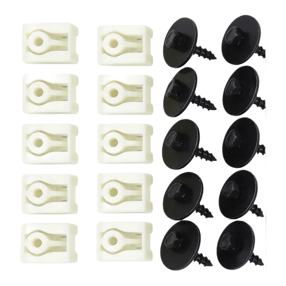 For BMW Compatible Mudguard Liner C Clip with Matching Hex Bolt 07147311312 07149213164 Plastic Fastening System 20pcs Set