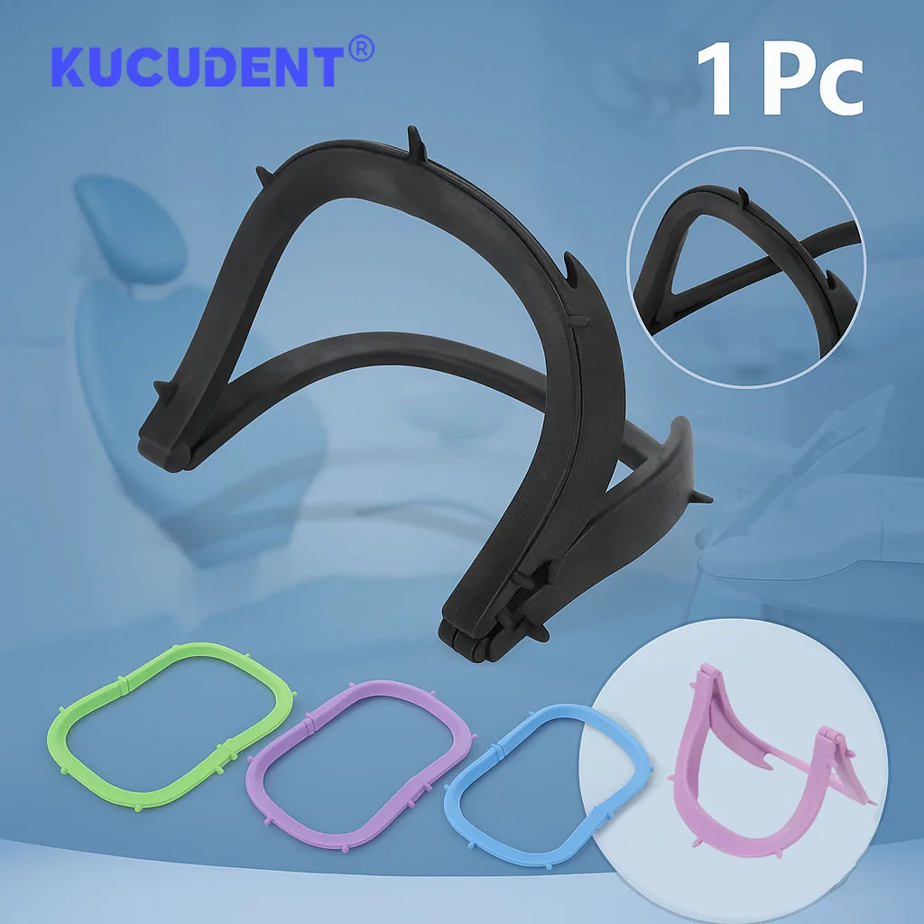 

1 Pc Dental Foldable Rubber Dam Frame Plastic/Stainless Steel Holder for Oral Barrier Procedures Autoclavable for Bracket Work