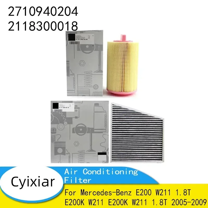 Air Conditioner Air Filter for Mercedes-Benz E200 W211 1.8T E200K W211 E200K W211 1.8T 2005-2009 2710940204 2118300018