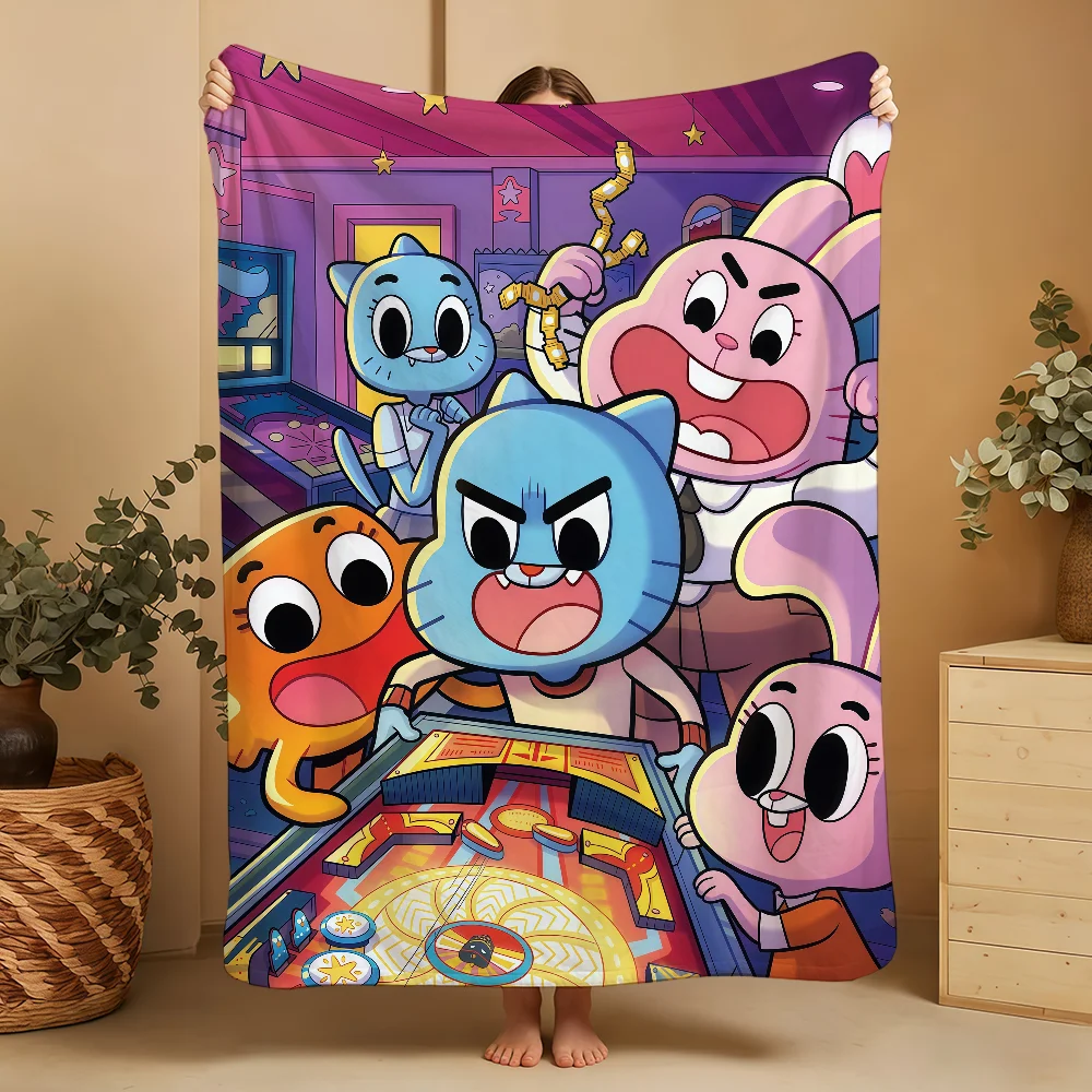 Blanket Throw Super World Cosy Of Plush Living Room Sofa The Couch Childish G-GumballS Birthday A-AmazingS Gifts