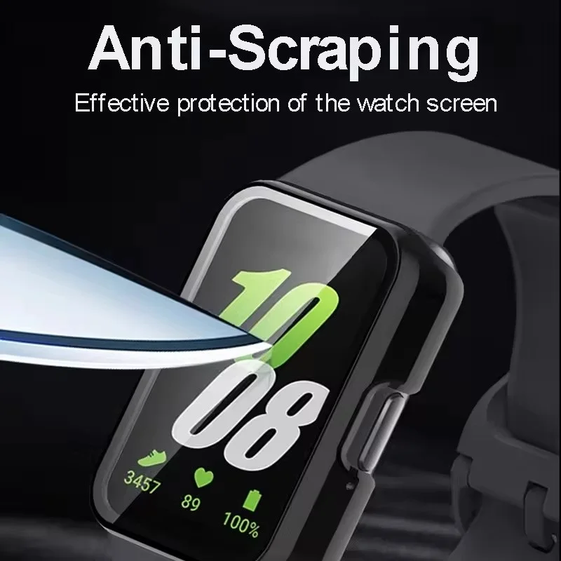 Full Cover Case for Samsung Galaxy Fit 3 Protective Bumper Shell Cover & Tempered Glass for Samsung Galaxy Fit 3 Fit3 Case Cover