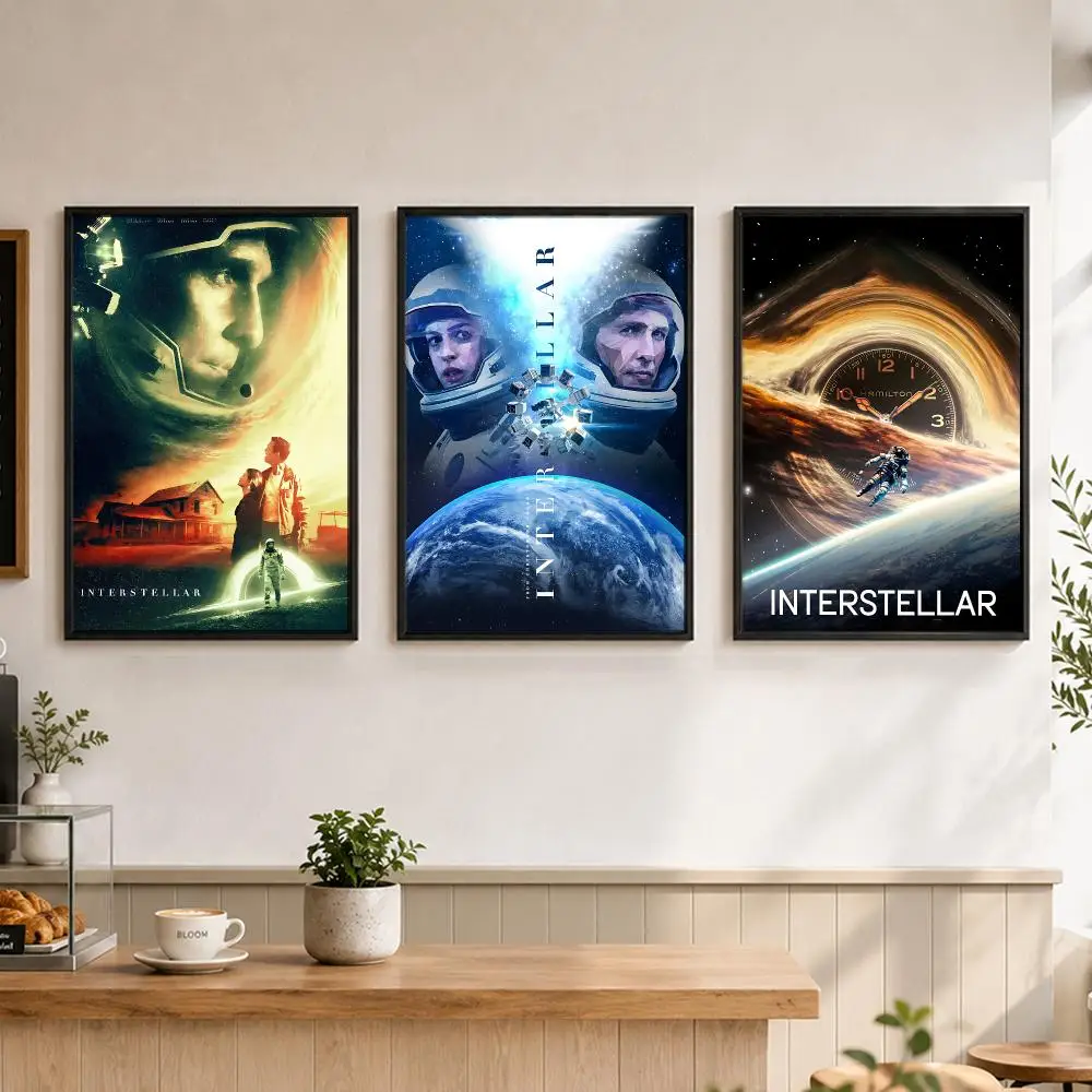 movie Interstellar Poster Poster Large Unframed Wall Art Modern Minimalist Decor Print for Living Room Home