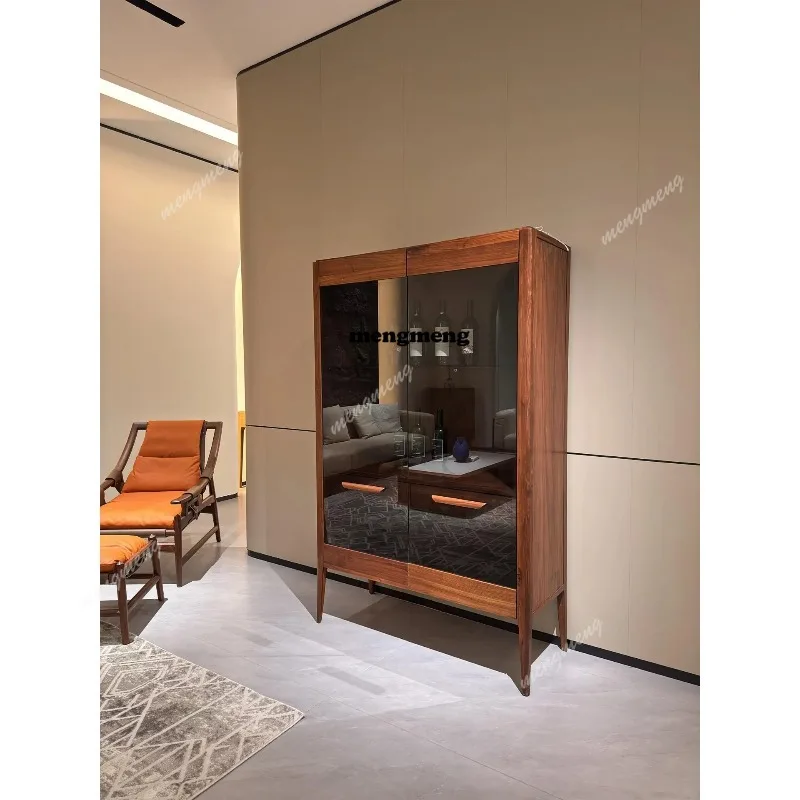 North American Wine Cabinet Italian Minimalist Solid Wood Wine Cabinet Living Room Decorative Bar Furniture Drankenkast