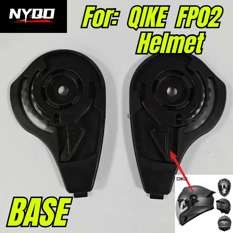 QIKE FP02 Helmet Visor Mounting Fix Base Plate Lens Holder Bracket QIKE‑FP02 Visor Base Replacement Accessory