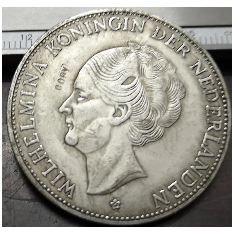 1919 Netherlands 2.5G-Queen Wihelmina Silver Plated Copy Special Order Coin