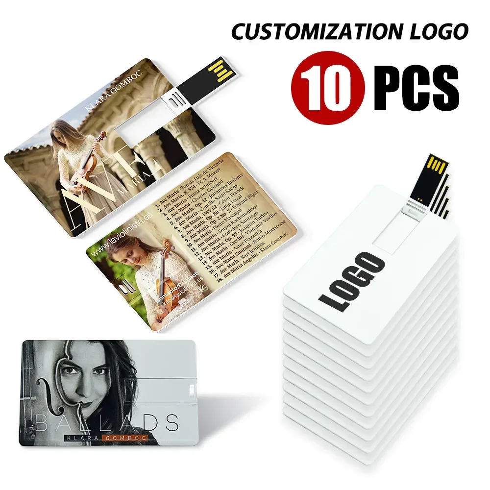 

10PCS/lot Custom LOGO 8GB 4GB Free Customized Pen Drive Personalized As Your Logo Photo Design Exclusive Pendrive For Gifts