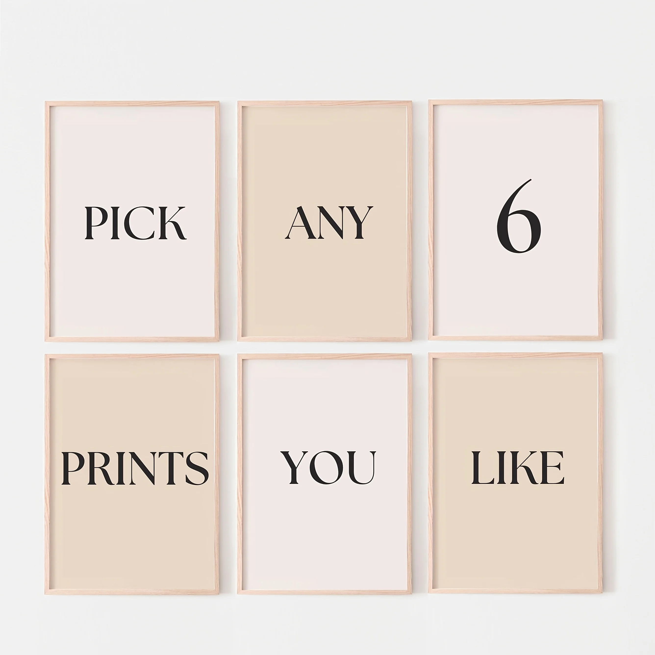 6pcs/set Custom Canvas Printing Personalized Photo Suitable for Family Life Pets Scenery Anime Comics Star Home Decor Poster Set