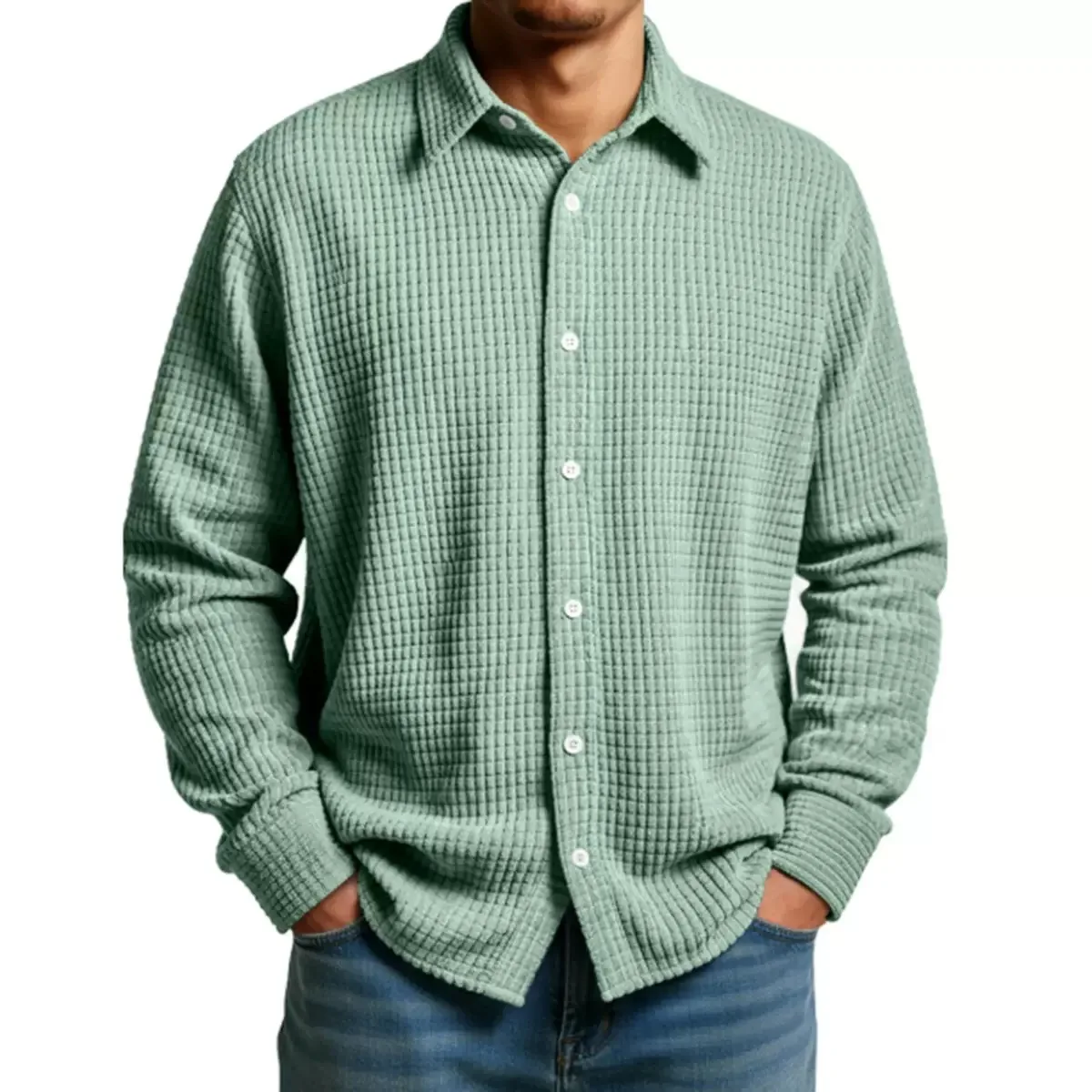 

Autumn and Spring New Fashion Solid Color American Vintage Plaid Long Sleeve Shirt Men's Casual Loose Sports High Quality Shirt