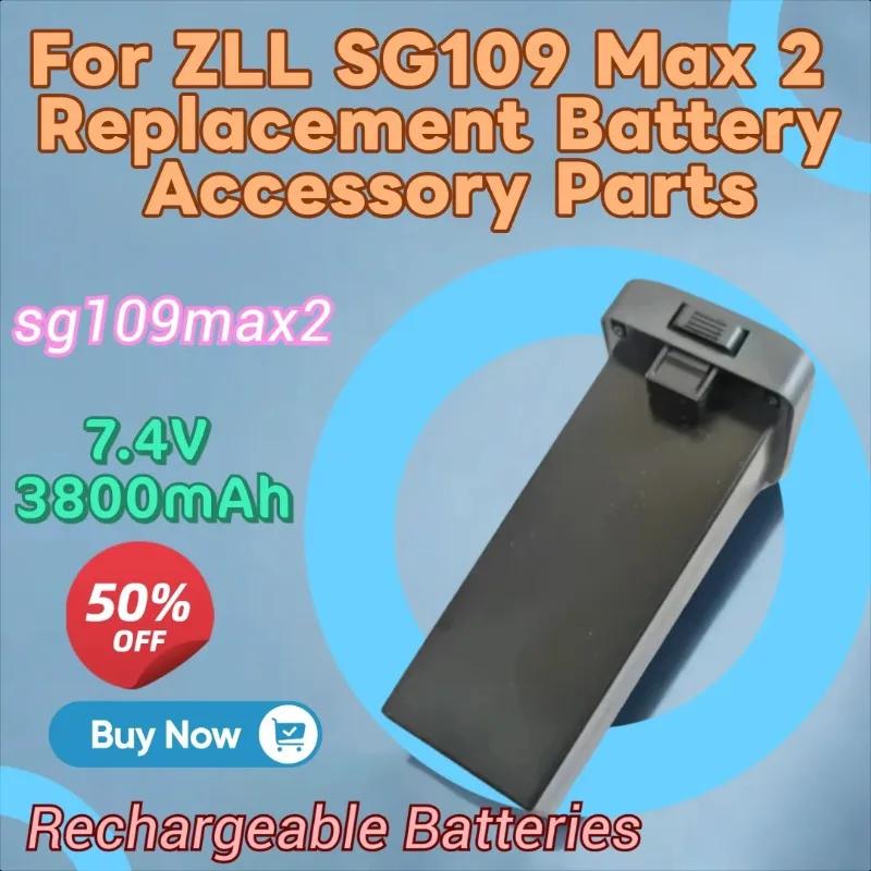 

New High Quality Rechargeable Battery 7.4V 3800mAh Drone Battery for ZLL SG109 Max 2 Replacement Battery Accessory Parts