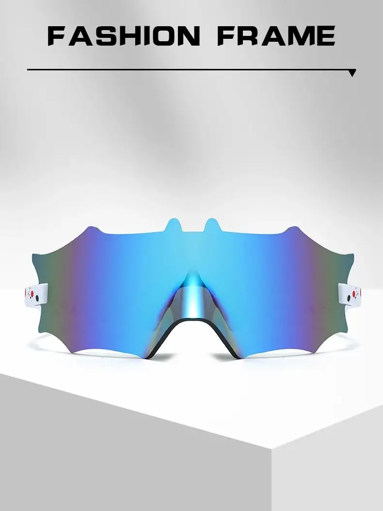 Lunettes de soleil de sport en plein air pour hommes et femmes, lunettes de cyclisme, lunettes de vélo VTT, lunettes de baseball, chauve-souris dressUp, All Sainfluffy Day, UV400