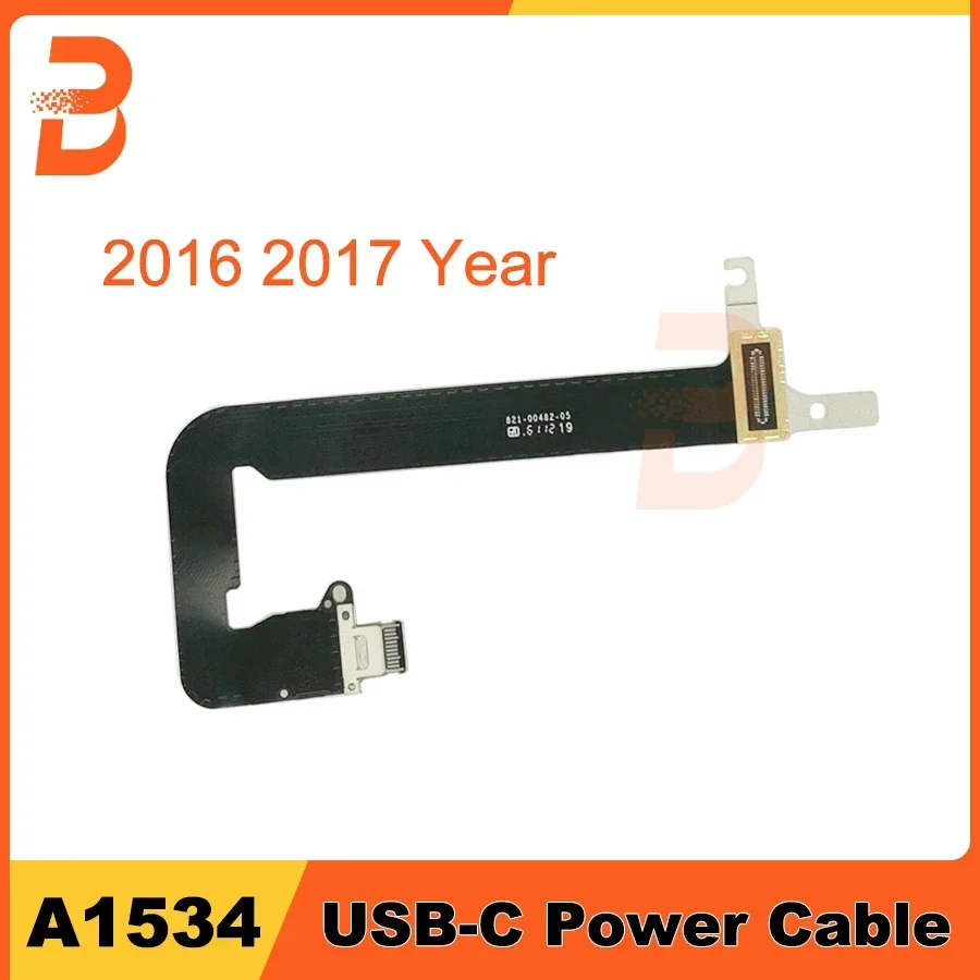 Original I/O USB-C DC Charging Port Flex DC Power Jack Cable 821-00828-A 821-00482-A For Macbook Retina 12