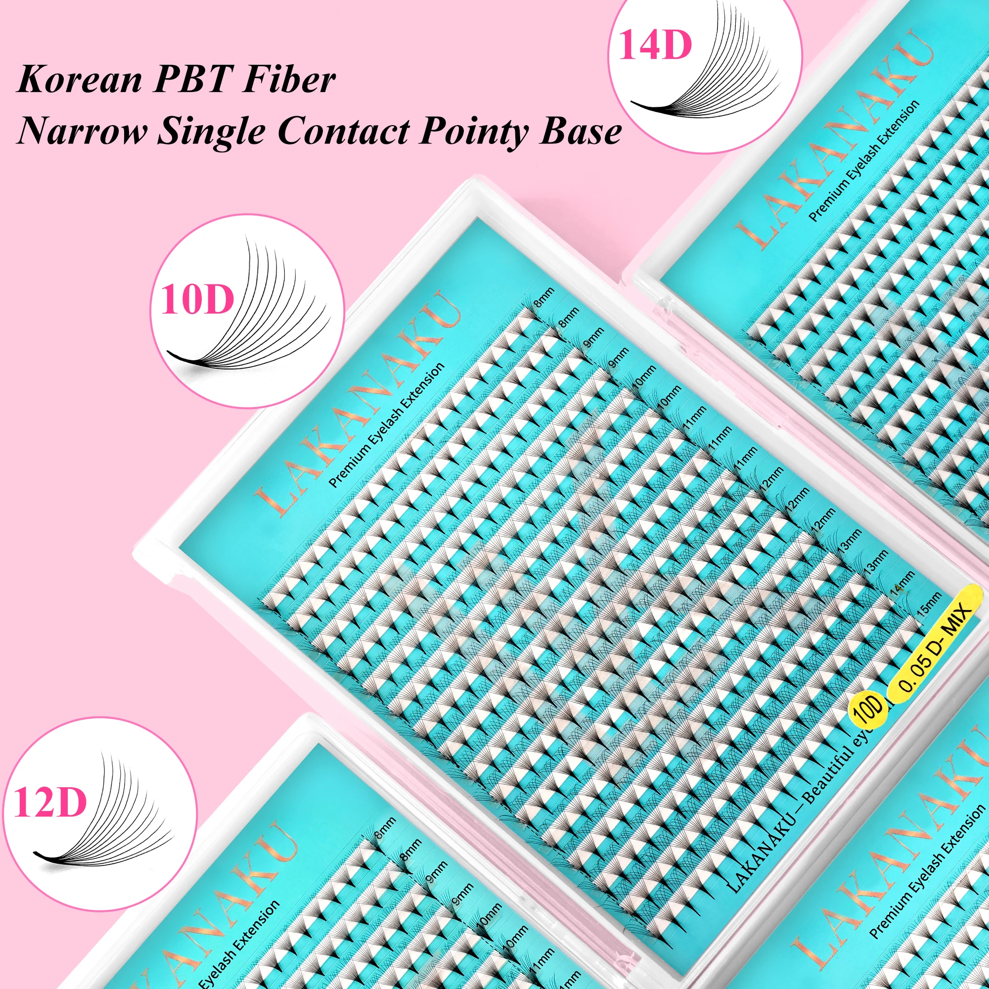 Eyelash Extension Korean - LAKANAKU Extensión de Pestañas de Volumen