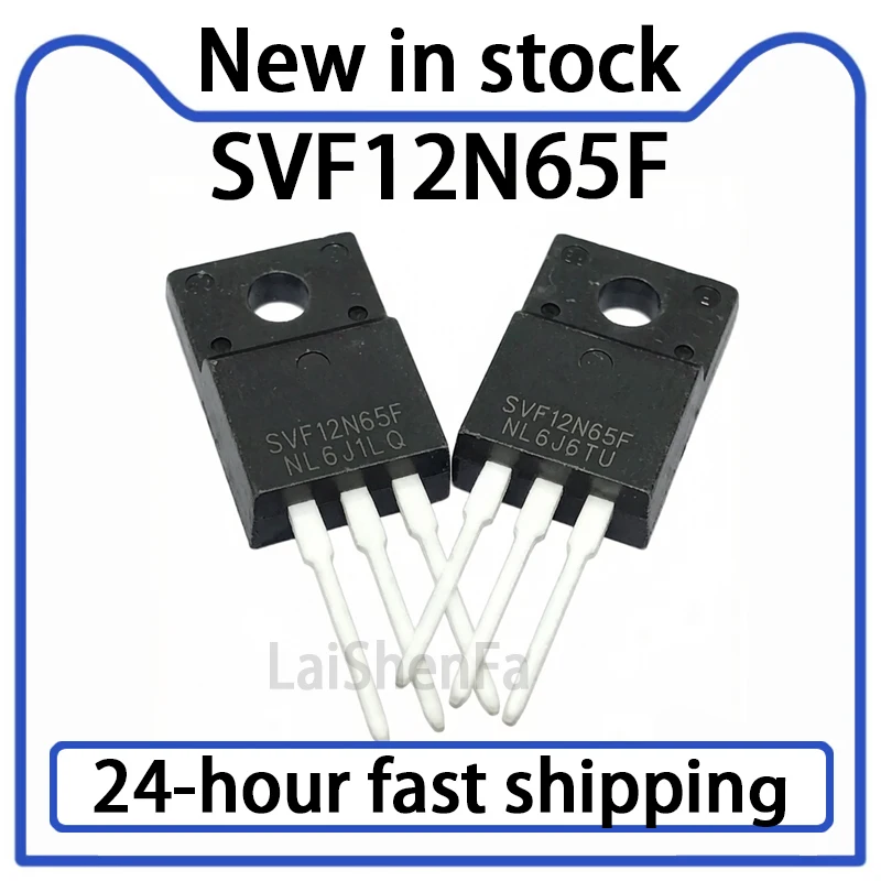 10PCS SVF12N65F 12N65F TO-220F 650V 12A MOSFET New in Stock