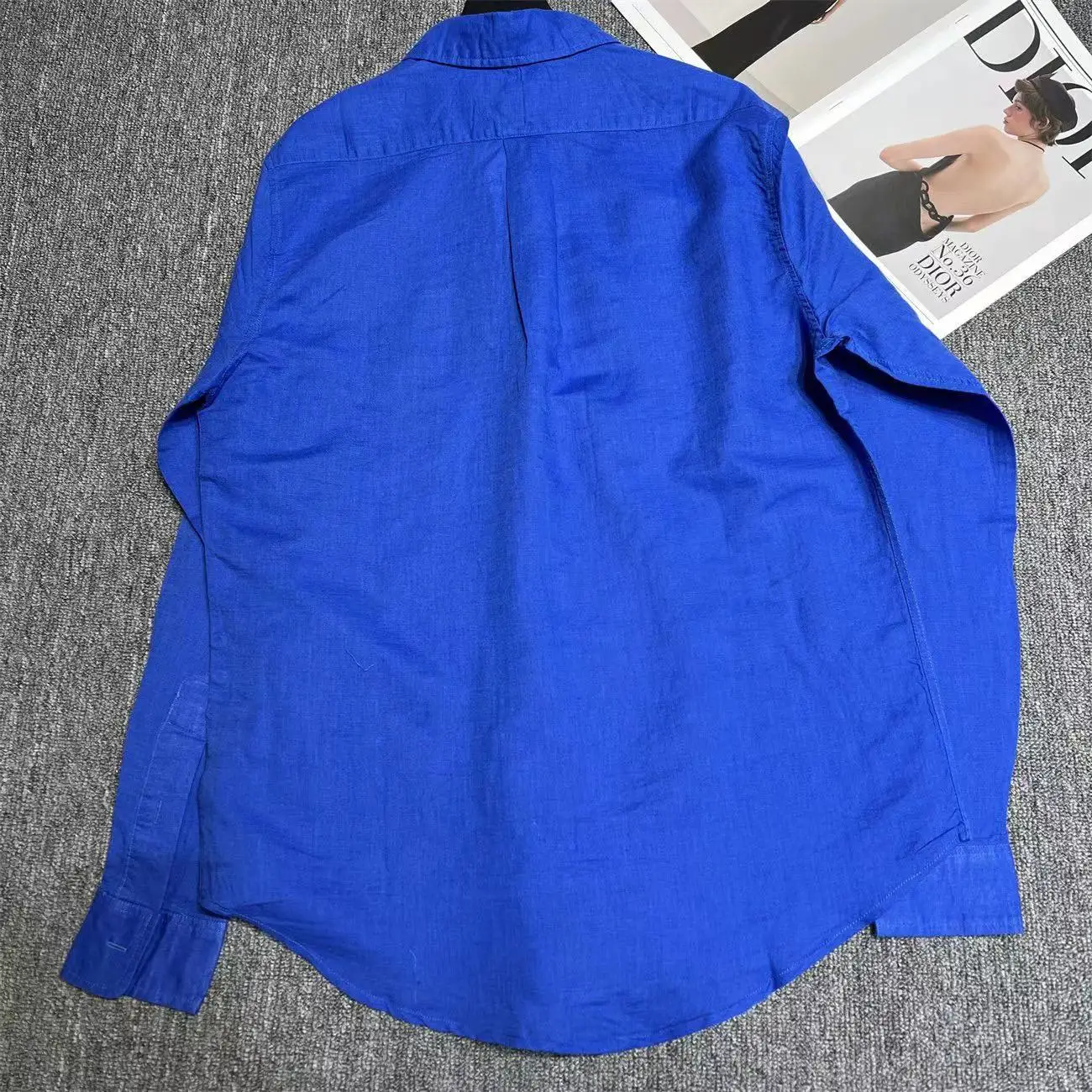 

Linen Transparent Simple Shirt Loose Long-sleeved Shirt