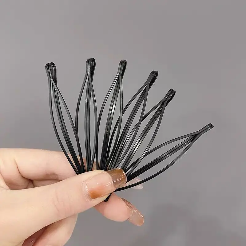 12Pcs/set Simple Black Hairpins for Women Barrettes Headwears Girls BB Clips Headdress Barrettes Korean Hair Styling Accessories