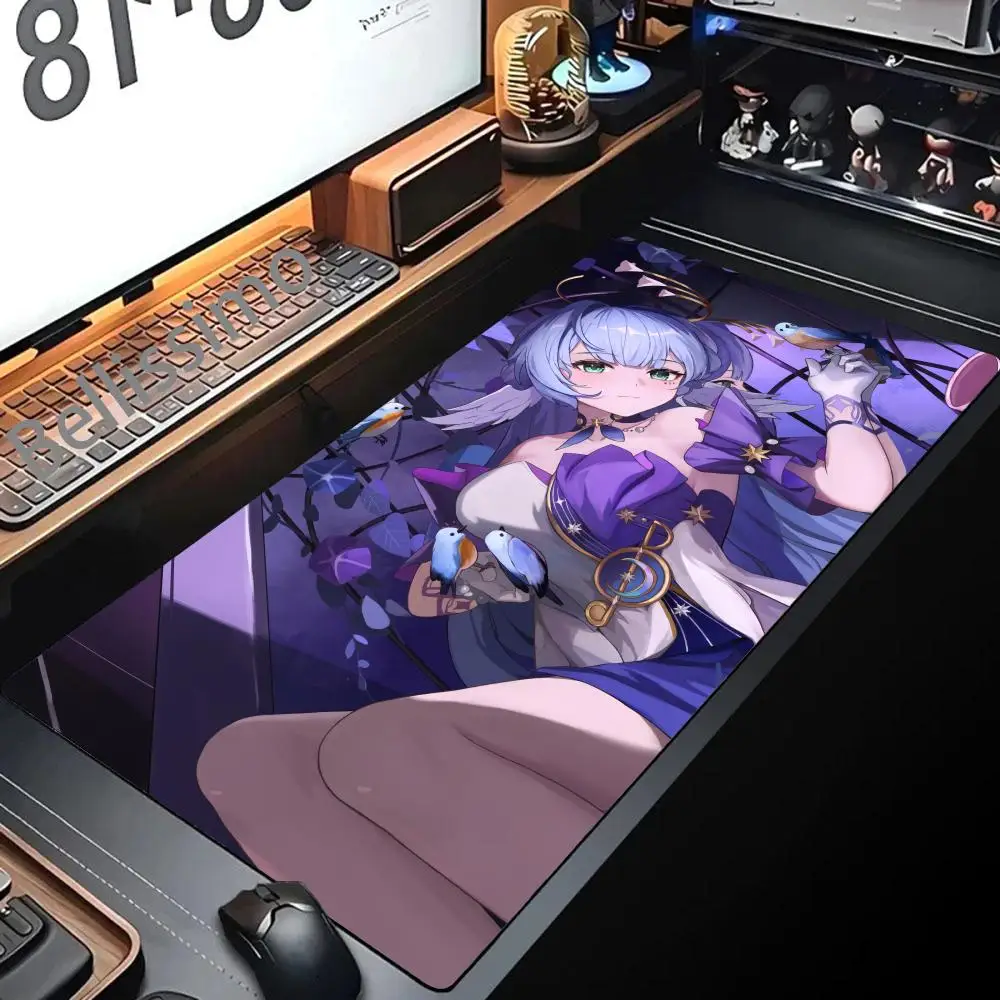 Acheron Robin Mouse Pad Honkai Star Rail Large Mousepad Computer Keyboard XXL Padding Anime Pc Gaming Accessories Desk Mat