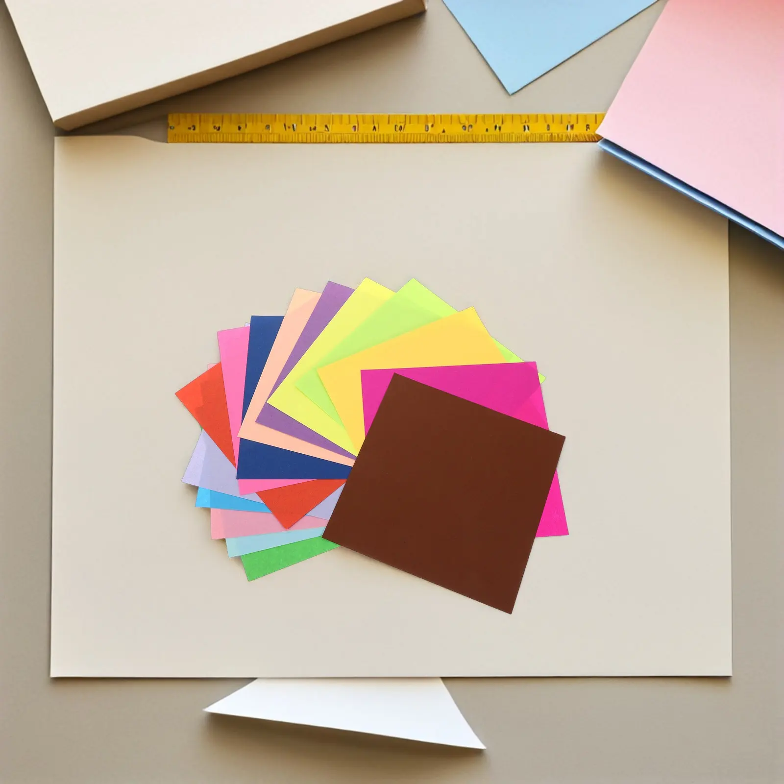 600Sheets Kids Origami Paper Double Sided Square Vibrant Colors Perfect for DIY Art Crafts School Origami Paper Bulk