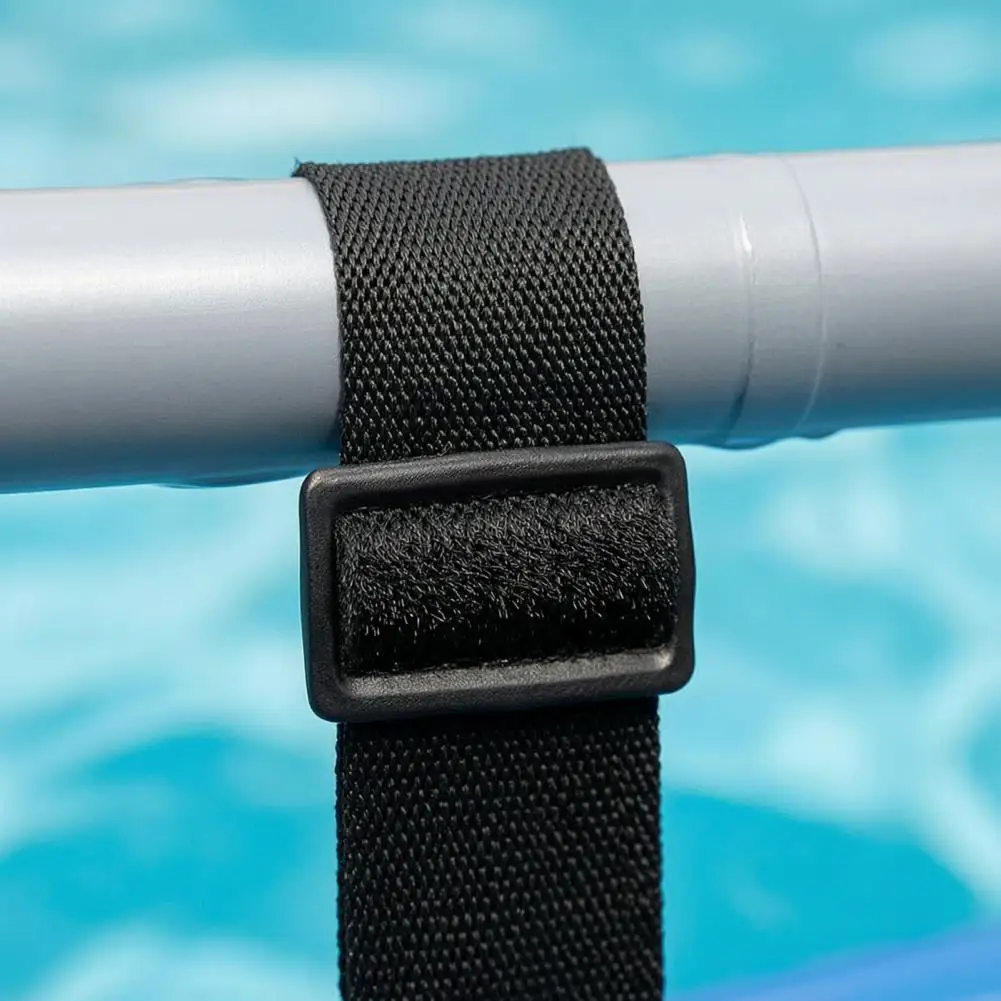 Swimming Pool Accessory Ties 6pcs Adjustable Solar Pool Cover Straps Nylon Hook Loop Storage Straps for Above Ground Framed