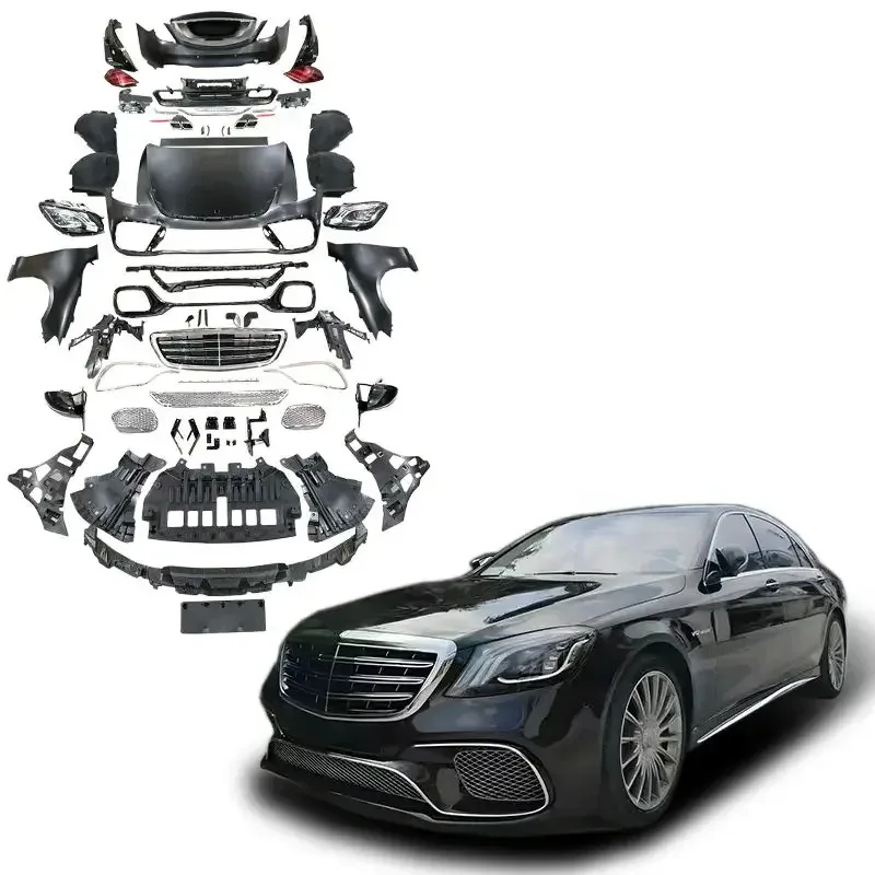 

New!Car Body Kit For S Class W221 Upgrade To W222 S63 S65 May Ko S450 Style Body Parts Kit Facelift Automobiles