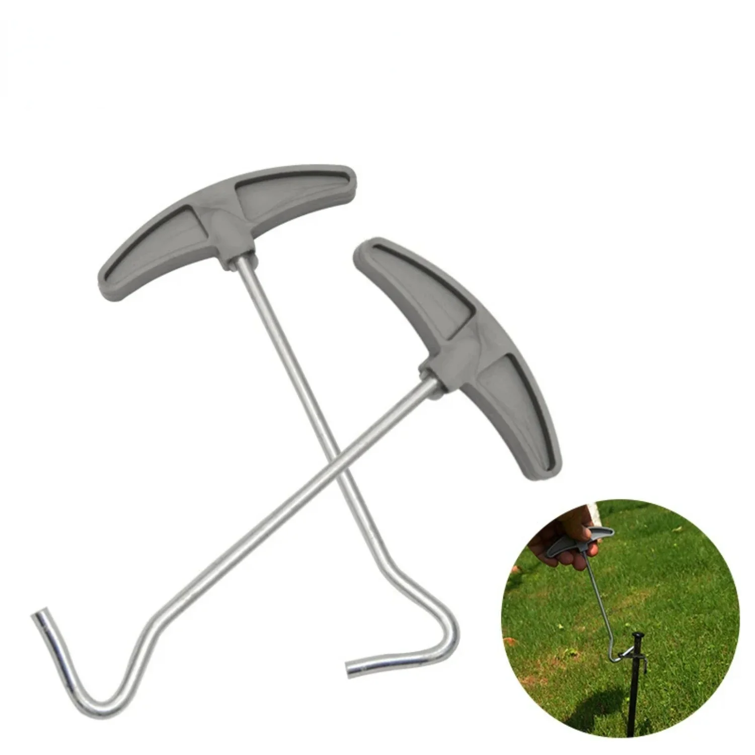 1pcs Camping Pegs Stakes Puller Awning Ground Hook Nail Extractor Remover Tent Accessories  Outdoor Hiking Travel Picnic