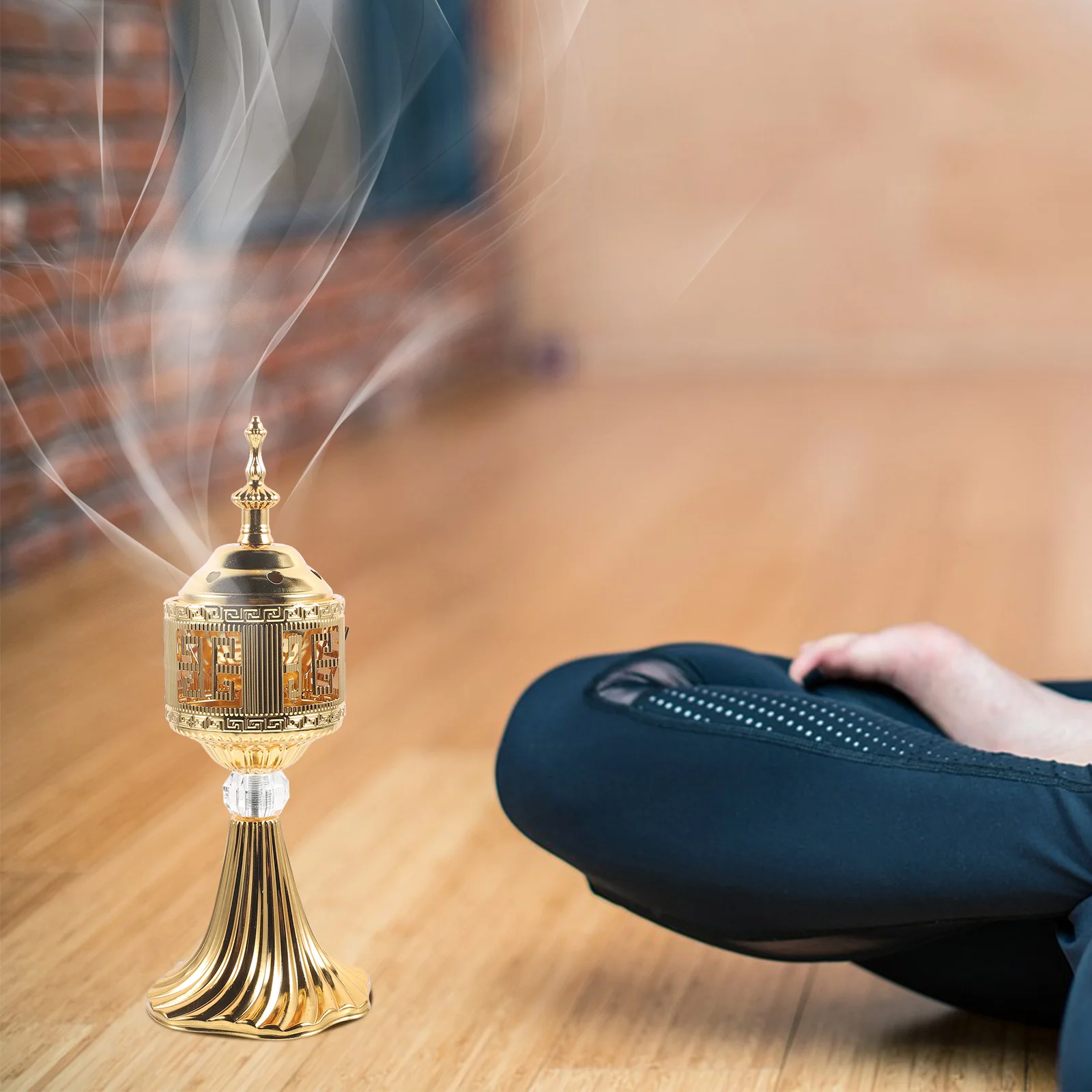 

Electric Incense Metal Retro Plug In Aroma Censer Holder Vintage Retro Censer Holder Table Ornament For Home Decor Eu Plug