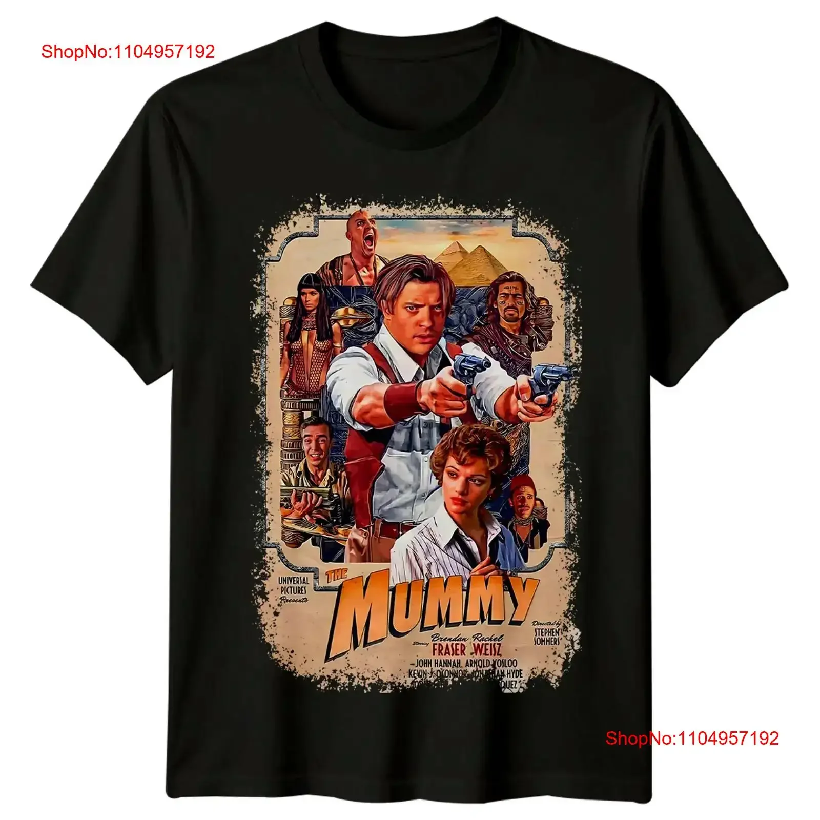 The Mummy 1999 Movie Poster Inspired T Shirt Retro 80s vintage Washed Comfortable Top For Everyday Wear Slightly