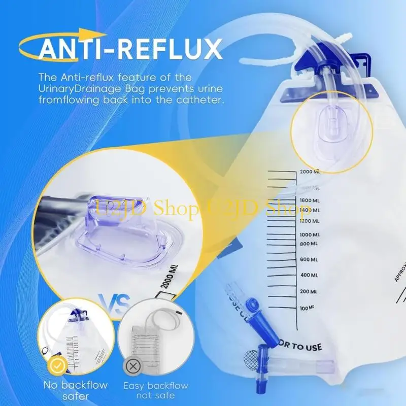 U2JD Disposable Urine Collection Bag With Soft PP Build For Sensitive Skin