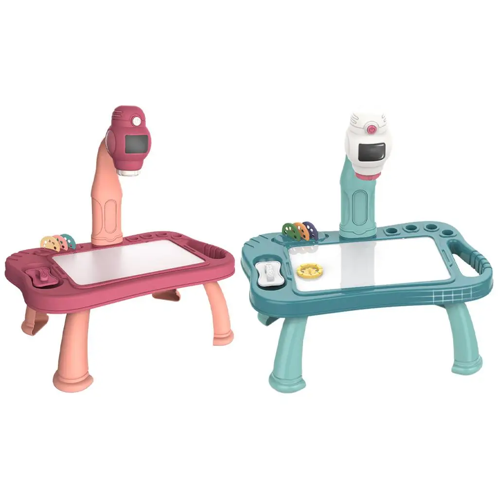 Projector Painting Set for Kids, Child Trace and Draw Projector Learn to Draw Playset,Graffiti Children Projection Drawing Board