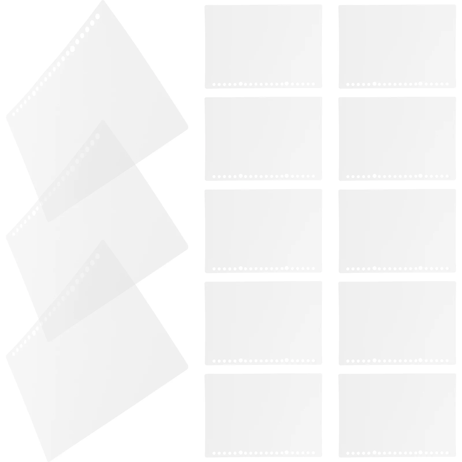 10 Sets Loose-leaf Book Cover Binder Notebook Composition Protector Clip Document Folder Organizer Journal Sleeve Pp