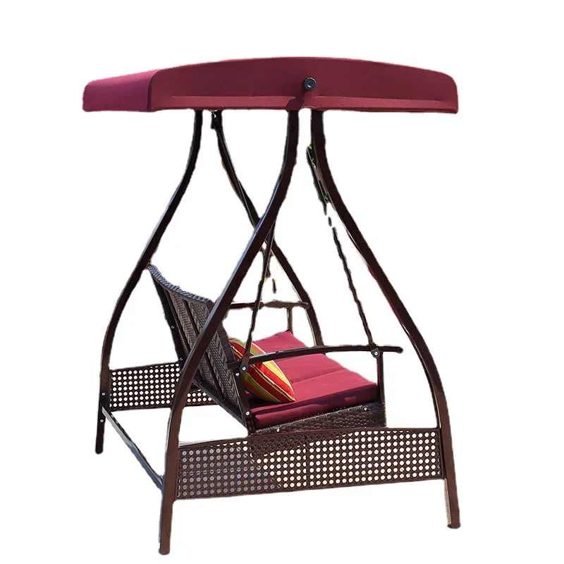 Hand-woven rattan garden swing chairs and handmade garden swing chairs for a unique natural appearance