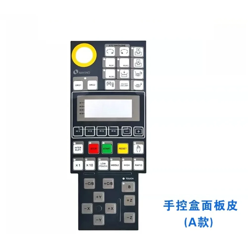 1PC For Makino Spark Machine Hand Control Box Button Panel Slow Wire Keyboard Control Panel Protective Film