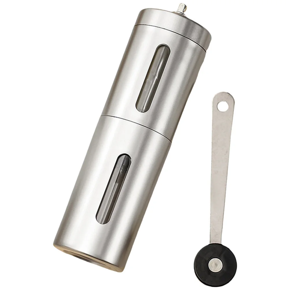 

Handheld Stainless Steel Ceramic Burr for Beans Household Portable Travel Hiking Camping Lightweight Easy One-Hand Operation