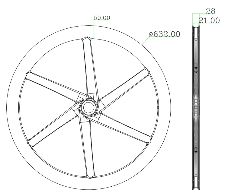

700c 28mm wide 35mm 50mm depth carbon 6 spoke Gravel carbon wheels Tubuless Tubular Hookless road Disc brakespoke wheels
