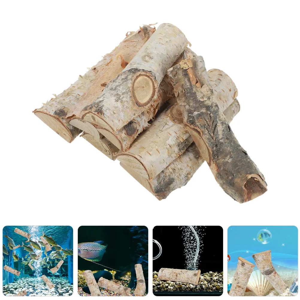 

2 упаковки маленьких декоративных элементов для аквариума из натурального дерева, подводный ландшафтный декор для аквариума, украшение для аквариума своими руками