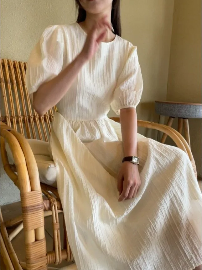 Loose Korean Style Women's Dress Spring Autumn Winter Casual Fashion Single Piece Inner Wear Regular Fit Street Style