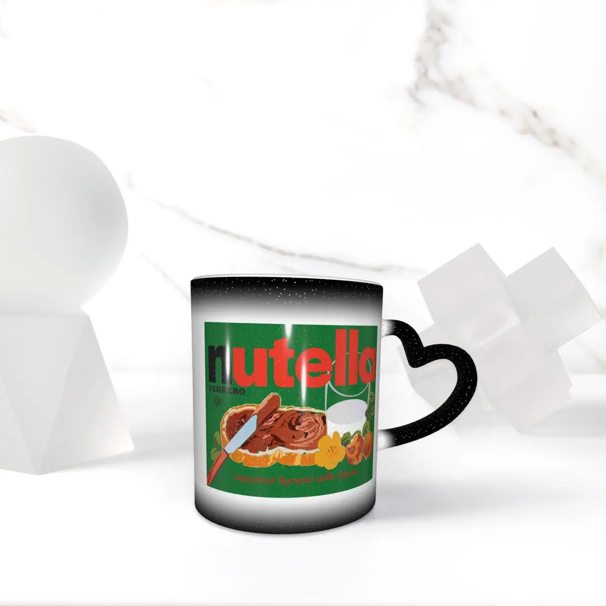 Iconic Nutella Hazelnut Cocoa Spread Design Mug Funny Ceramic Coffee Cups Tea Mugs Milk Cup Drinkware Gift for Friends
