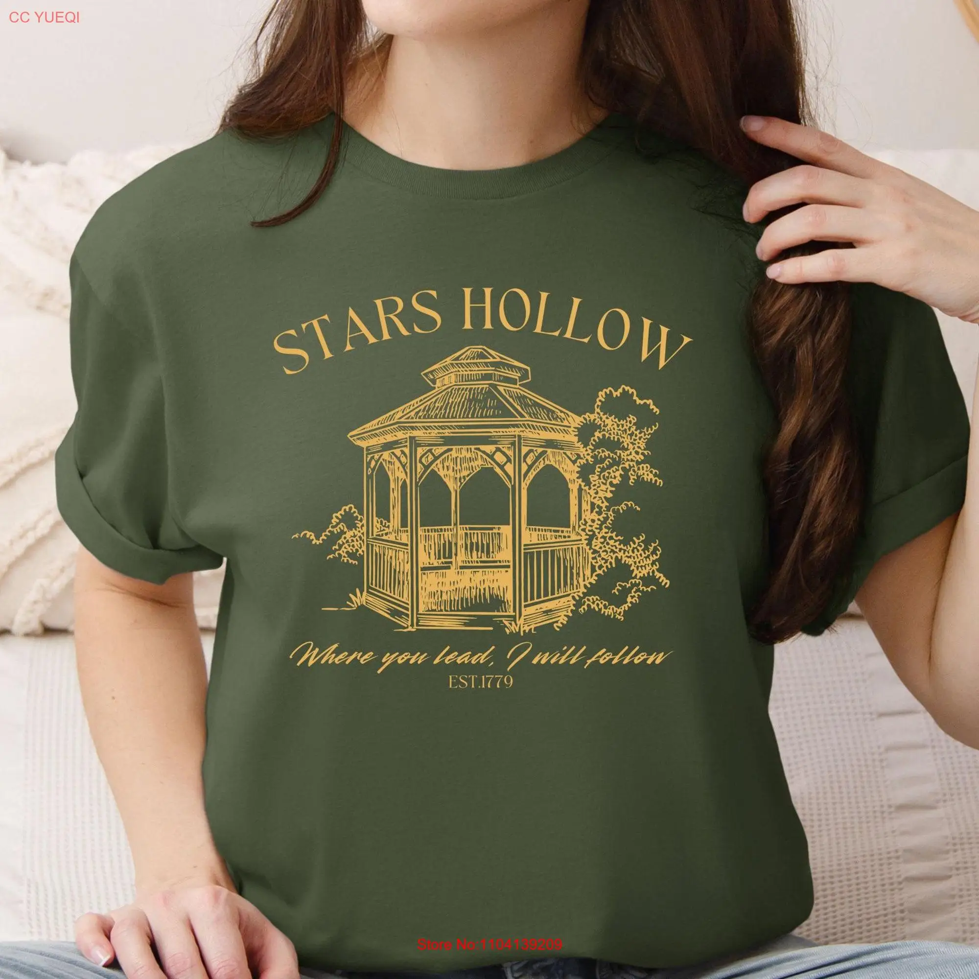 Stars Hollow T Shirt Vintage Fall Where You Lead I will Follow Autumn SweaT Nostalgia Coffee long or short sleeves