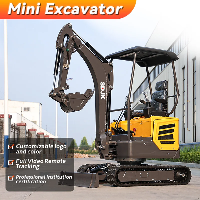 Household crawler small excavator free shipping can be customized for agricultural excavator engineering small excavator