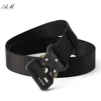 Fashion Outdoor Versatile Belts for Men Women Military Training Clothing Accessories Unisex Canvas Nylon Cobra Tactical Belt Man