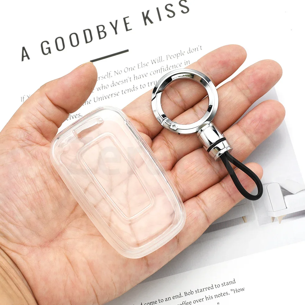 Auto Keyless Black Transparent TPU Smart Key Shell Fob Case Cover for Kia Forte Sorento Soul Hyundai Elantra Genesis Sonata