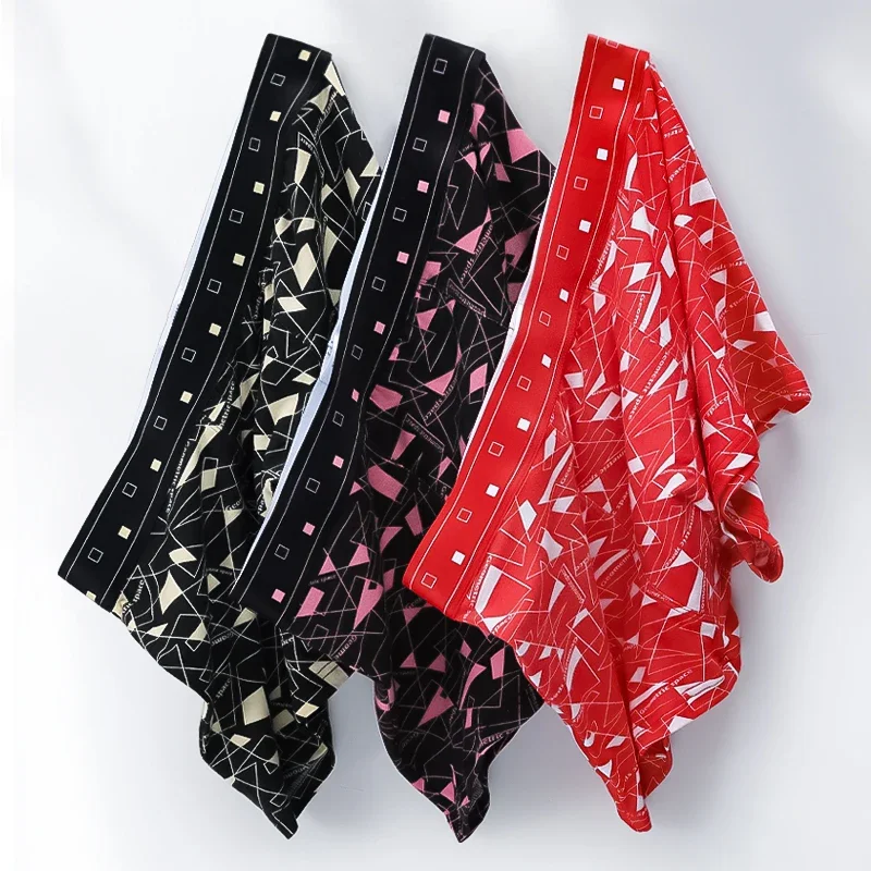 

3 шт. мужские трусы-боксеры из модала, свободные летние молодежные трусы-боксеры с низкой талией, спортивные трусы